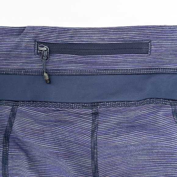 Lululemon Inspire Crop II Purple Blue Leggings sz 4 - Picture 7 of 9